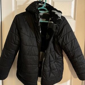 Eddie Bauer youth boys reversible fall puffer jacket